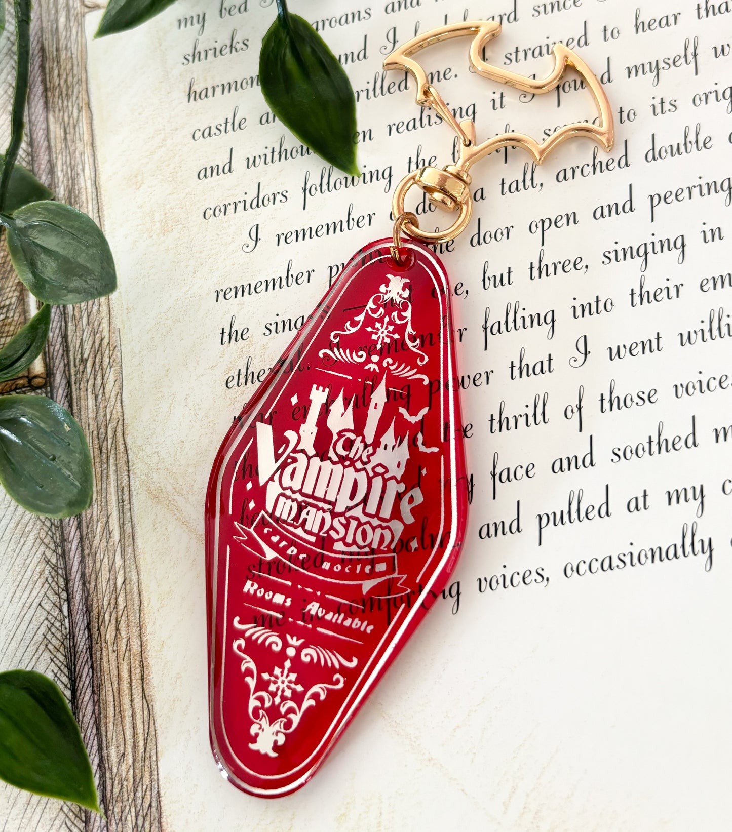 Vampire Mansion Keychain